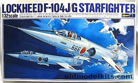 Hasegawa 1/32 Lockheed F-104J/G Starfighter - F-104J JASDF Or F-104G German Navy, S1 plastic model kit